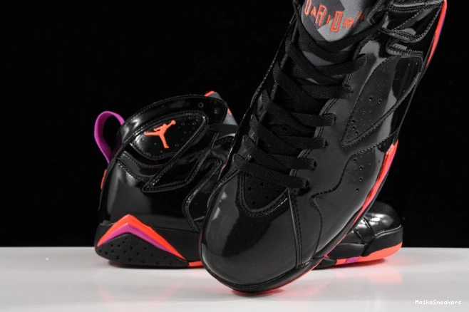 MaikeSneakers Jordan 7 Black Patent Retro Air 313358-006 0805